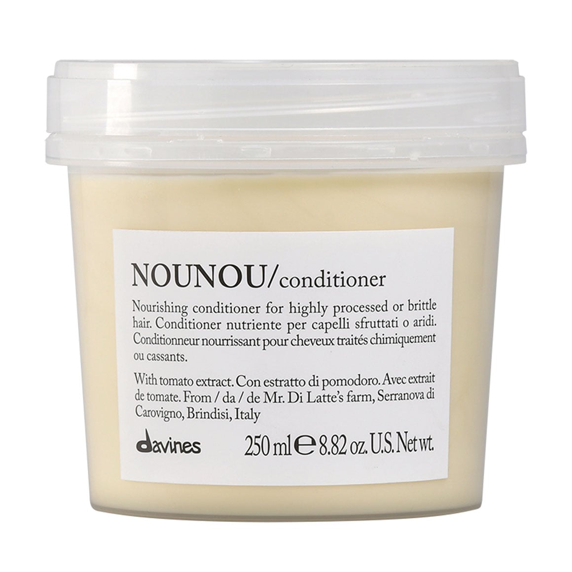 Живильний кондиціонер Davines Nounou Conditioner для пошкодженого та ламкого волосся, 250 мл